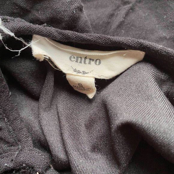 Black Mini Cami Dress with Tie Belt - Picture 2 of 2